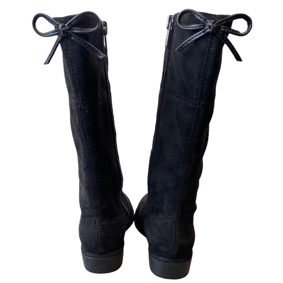 Stuart Weitzman Girls Lowland Bow Knee High Boot Black NWT - Picture 5 of 7